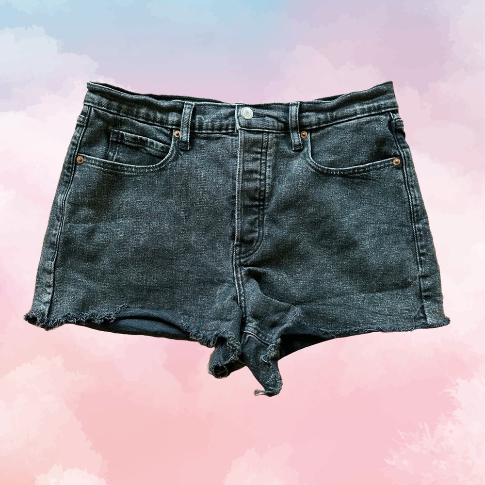 Old Navy Denim Black High Rise Women's Shorts